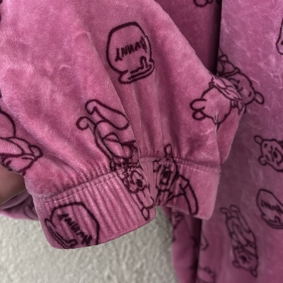 Women’s Disney Velour Winnie The Pooh Lounge Pants, XL, Pink - Picture 4 of 7